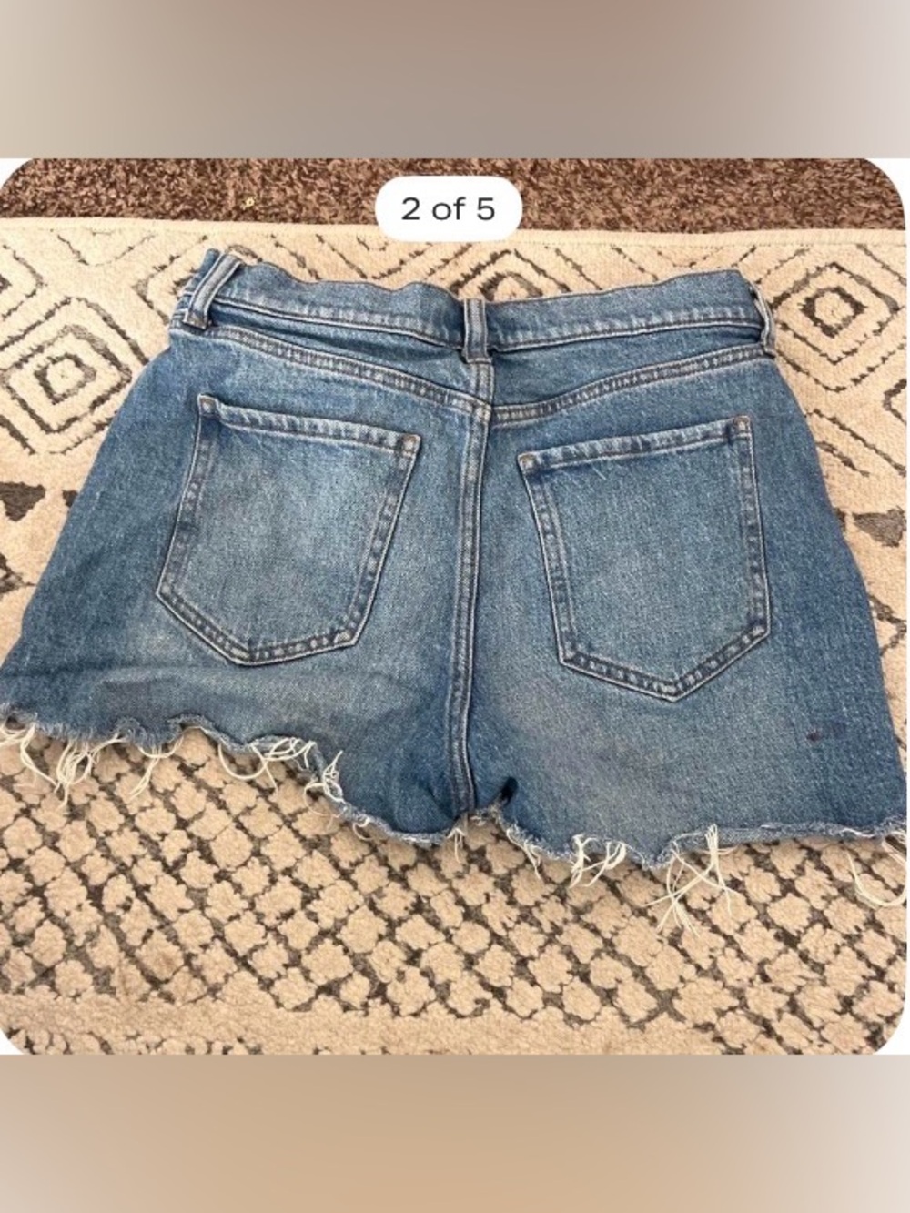 Banana republic denim jean shorts size 26/2 girlfriend short - Picture 2 of 5